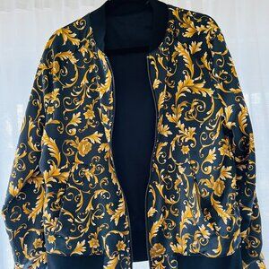 Vintage Satin Reversible Bomber Jacket